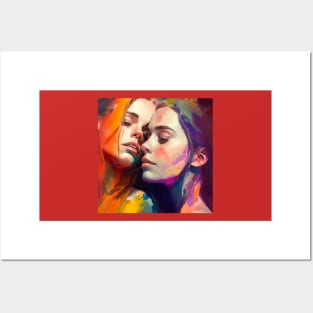 LGBTQ Pride - An abstract expression of Love in pride colors Posters and Art